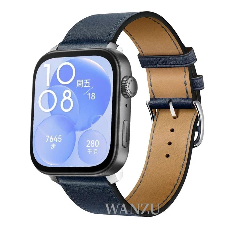 High-end Leather Strap For Huawei Watch Fit 5 Pro/4 Pro Sports Comfortable Breathable Bracelet Huawei Fit 5/4/3 Correa Accessory