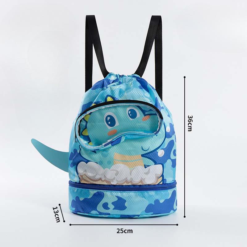 Cute Children's Dry and Wet Separated Swimming Bags Beach Bags Girls' Backpacks Beach Bags Sports Bags and Clothes Storage