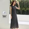 Elegant 6A Grade Mulberry Silk Floral Print Dress