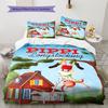 Roupa de Cama Pippi Meialonga, Conjunto de Colcha, Capa de Colcha, Fronha, Presente de Aniversário para Casa (1 capa de edredom + 2 fronhas, sem enchimento.)