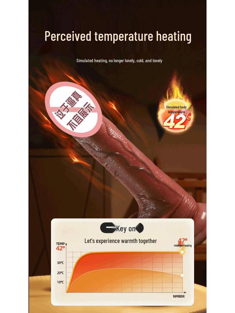 Elektrischer Stoßdildo: Weiches Fleisch Automatischer weiblicher Masturbator