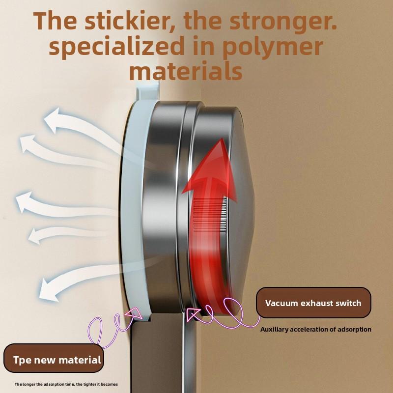 Household Balcony Multifunctional Retractable Hole-free Wall-mounted Traceless Suction Cup Shelf