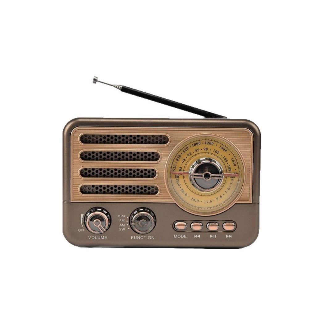 Retro Multi-Band Bluetooth Radio with MP3 & Card Slot Speaker