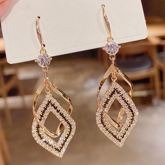 Pendant Earrings Shiny Long Dress Up