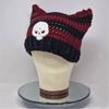 Y2K Anime Ear Cap Windproof Hat Female Beanie Headwear Handcrochet Pullover Hat