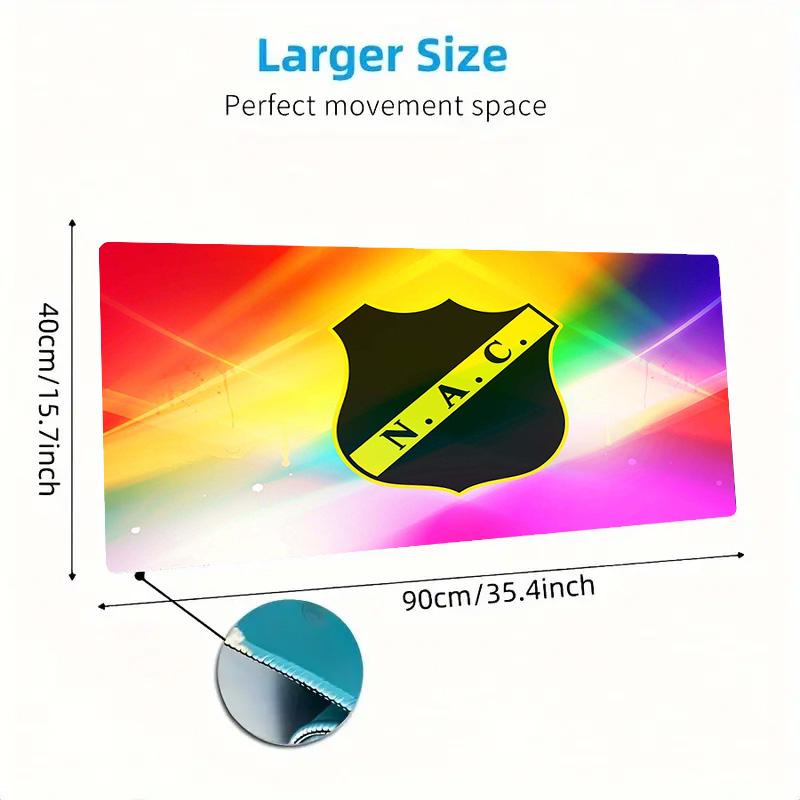 NAC Breda Color Mouse Pad Large Gaming Table Cushion Non-slip Laptop Tablet Big Mousepad XXL Mat Mini PC Playmat With Lock Edge