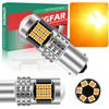 S25 LED Single Amber 180 Degree Pin Angle Brake Lamp 1156 G18 BA15S P21W