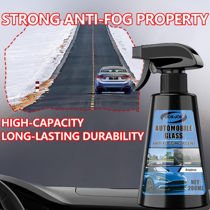 High-capacity anti-fog agent for automotive glass,helmet,window and a variety of other glass types.Long-lasting and fast results