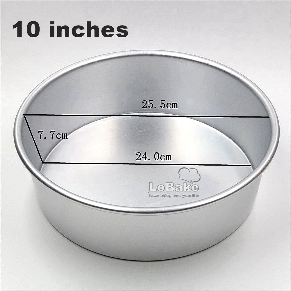 4-12 Zoll Fester Boden Einfache Runde Form Eloxieren Aluminium Metall Chiffon Kuchenform Brotform Mousseformen Pfannen DIY Backen