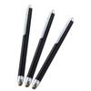 ELECOM Touch Pen Stylus Pen, pakke med 3, ledende fiber med klips [Kompatibel med smarttelefoner, nettbrett, iPhone, iPad, etc.] Svart PWTPS03BK/3