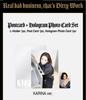 [USED] Dirty Work Postcard Karina Hologram Trading Card Set