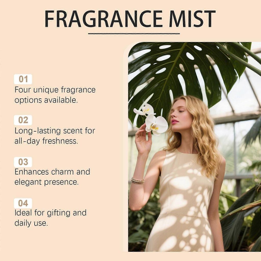 Vanilla Coconut Hair & Body Fragrance Mist, 240ml Dual-Use Perfume Spray