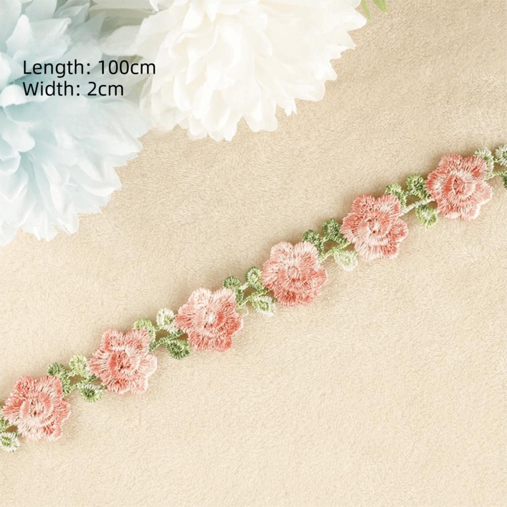 Embroidered Flower Lace Flower Ribbons DIY Clothes Wedding Dress Sewing Flower Lace Trim Multicoloured Sewing Materials
