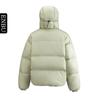 Unisex Hooded Short Puffer Jacket With 85% White Duck Down Warm Winter Coat Teens Adults