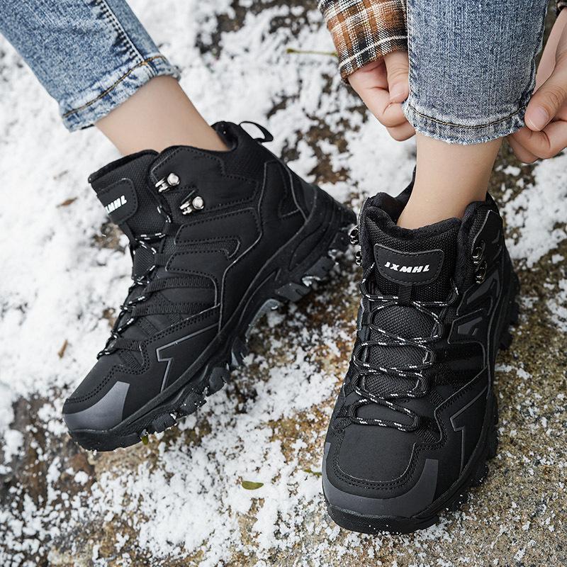 22 New Autumn and Winter Hiking Shoes High-top Climbing Off-road Hiking Shoes Outdoor Cotton Shoes