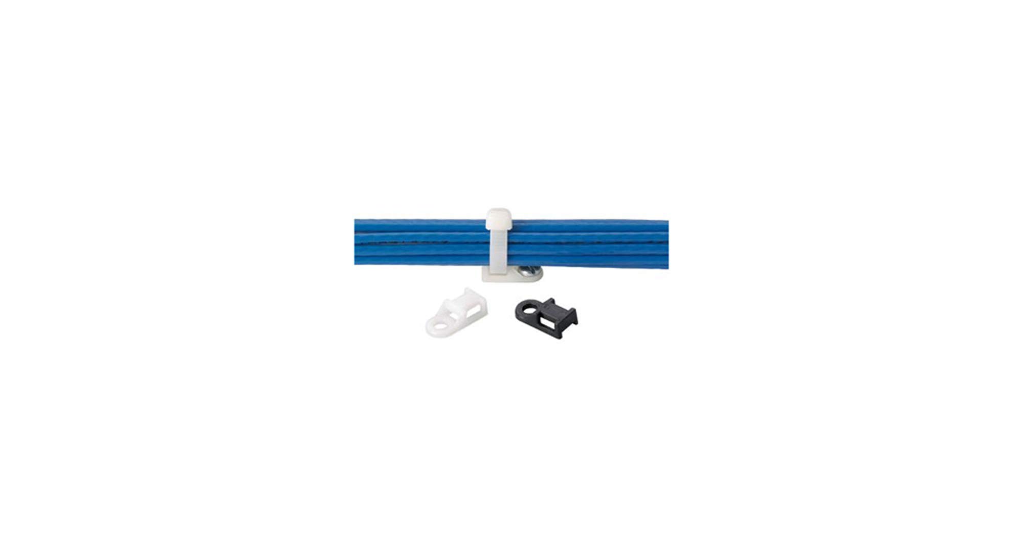 

Panduit TA1S8-M30 Cable Tie Mount, #8 Screw, Heat Stabilized, Black (1,000-Pack)