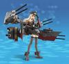 TAMASHII NATIONS Armor Girls Project KanColle Bismarck Drei Approximately 140mm Painted Movable Figure PVC&ABS