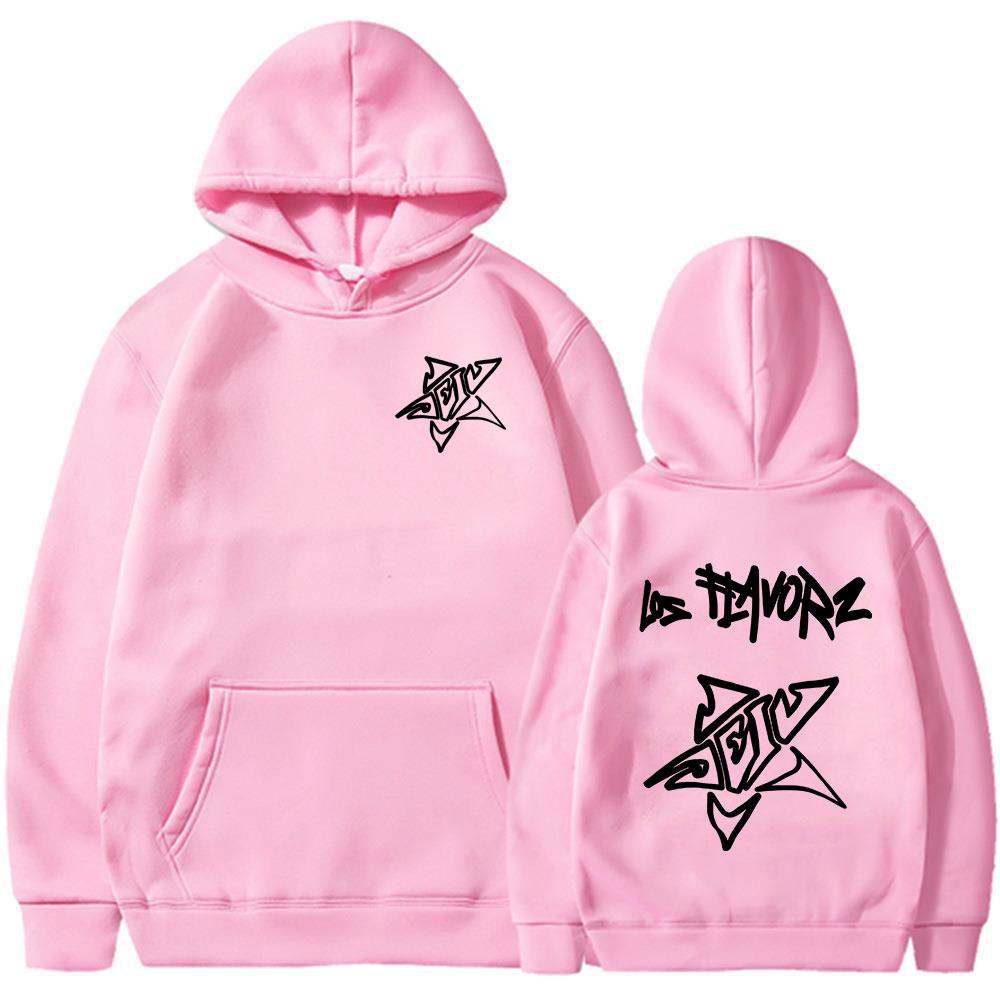 Autumn/Winter Hoodie Rapper Dei V Los Flavorz 2025 Printed Men's and Women's Fashion Harajuku Long Sleeve Sweatshirt Warm Hoodie