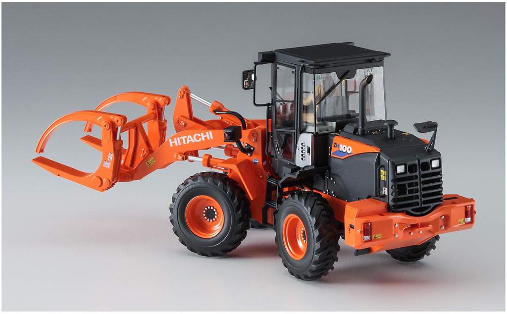Hasegawa Hitachi Construction Machinery Hjullastare Stockgrip Specifikation Plastmodell 66105 1/35 ZW100-6