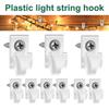 -odporny Haczyk Dekoracja Ścienna Haczyk Plastikowe Haczyki na Lampki Sznurkowe dla Łatwej Instalacji Zewnętrznej na Patio