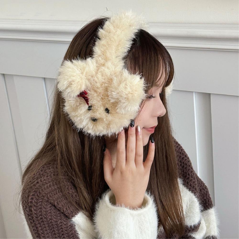 

Плюшевые наушники Милые щенячьи ушки Универсальная защита для ушей Подарок хаки