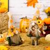 Burlap Thanksgiving Charming Gnome Decoration Featuring Harvest Cap And Accents Seasonal
