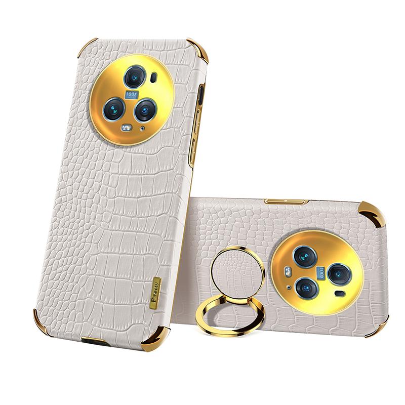 

Металлический вращающийся на 360° держатель для телефона в машину, кожаный противоударный чехол для телефона для Huawei P30 P50 P40 Pro Lite Mate 20 30 40 50 60 Pro For Huawei Mate20Pro белый