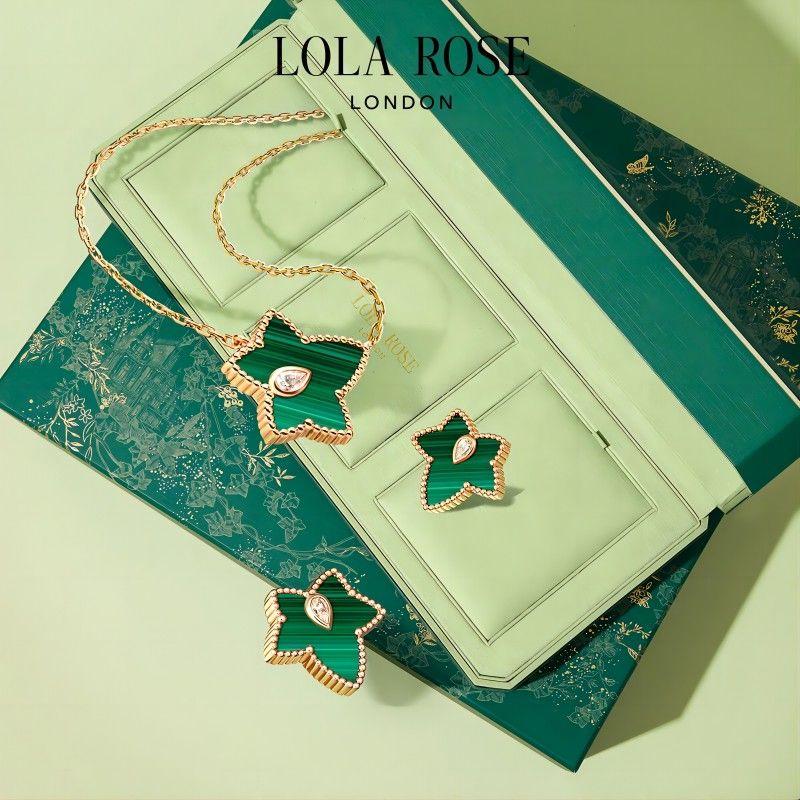 

Lola Rose Rolla Rose Айви Подарочная коробка Ожерелье Серьги-пусеты Браслет Женский Доступная роскошь Стильный Подарок на день рождения Necklace + water drop earrings