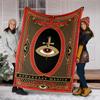 1PC All-Seeing Eye theme printed blanket, all season lightweight home office outdoor nap multifunctional blanket A9