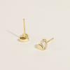 Fashion Earrings Jewelry for Ladies 18K Gold Plated 925 Sterling Silver Small Cute Heart Stud Earring Piercing Jewelry