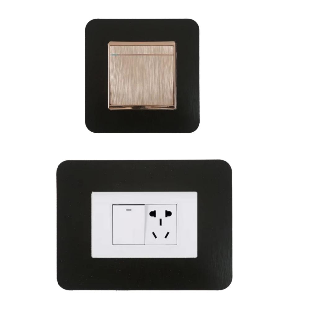 1pc 8.6cmX8.6cm/7.5cmX12cm Simple Living Room Decor Home Decoration Switch Stickers Wall Sticker Switch Protective