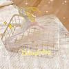 10PCS Acrylic Plastic Hangers Glitter Traceless Clothes Drying Hanger Female Wardrobe Clothing Space-Saving Storage Organizer