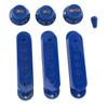3 Pcs Single Coil Pickup Cover ABS Plastic SSS Pickup Cover with Tone Volume Knobs and Switch Tip for Electric Guitar