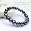 Terahertz Bracelet   Round Beads Unisex Terahertz Healing Stretch Bracelet
