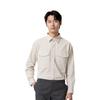 Uniqlo Solid Color Single-Breasted Pocket Design Pointed Collar Long Sleeve Shirt Men Shirts Off-White 464935-01