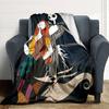 1Pc Christmas Nightmare Before Christmas Blanket Soft Throw Blanket For Home Bedroom Bed Sofa Travel Office Solid Christmas Blanket