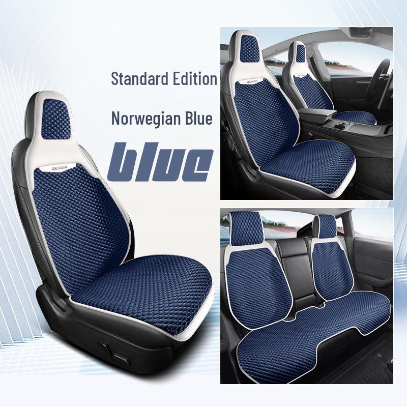 Universal Four-Season Car Seat Cushion: New Energy One-Piece Saddle Cover with Half-Wrap Design