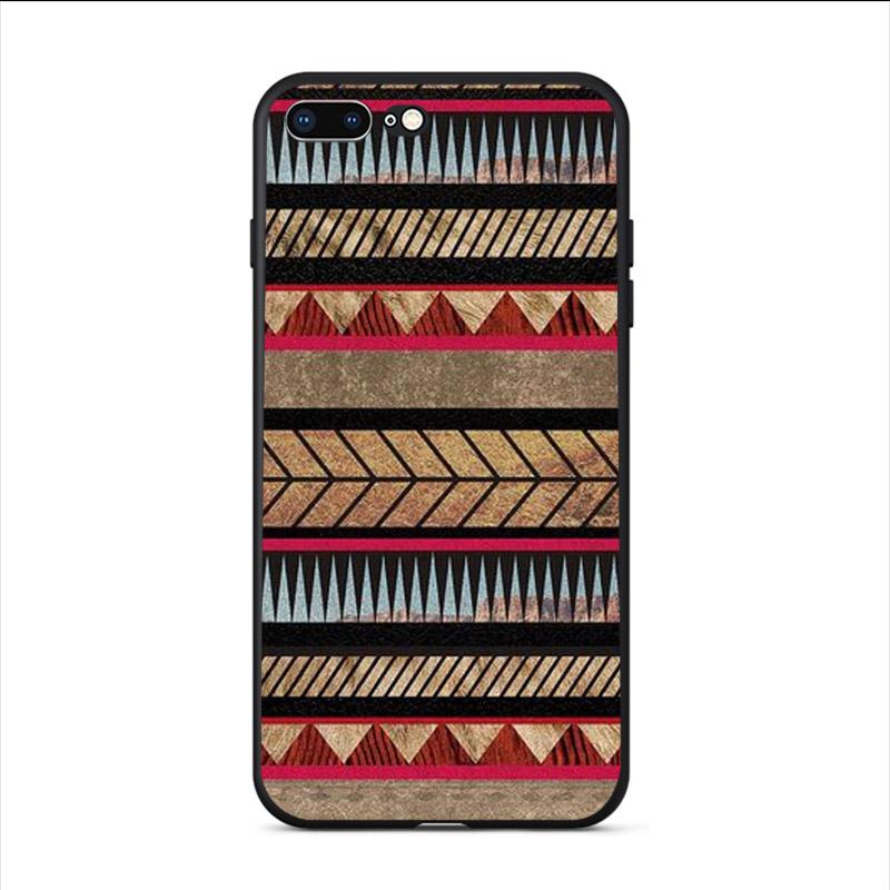 Soft Phone Case Pastel Tribal Aztec Triangle On Nebula Cover For Apple iPhone 11 Pro Max XS SE 2020 X XR 6S 6 7 8 Plus 5S Shell