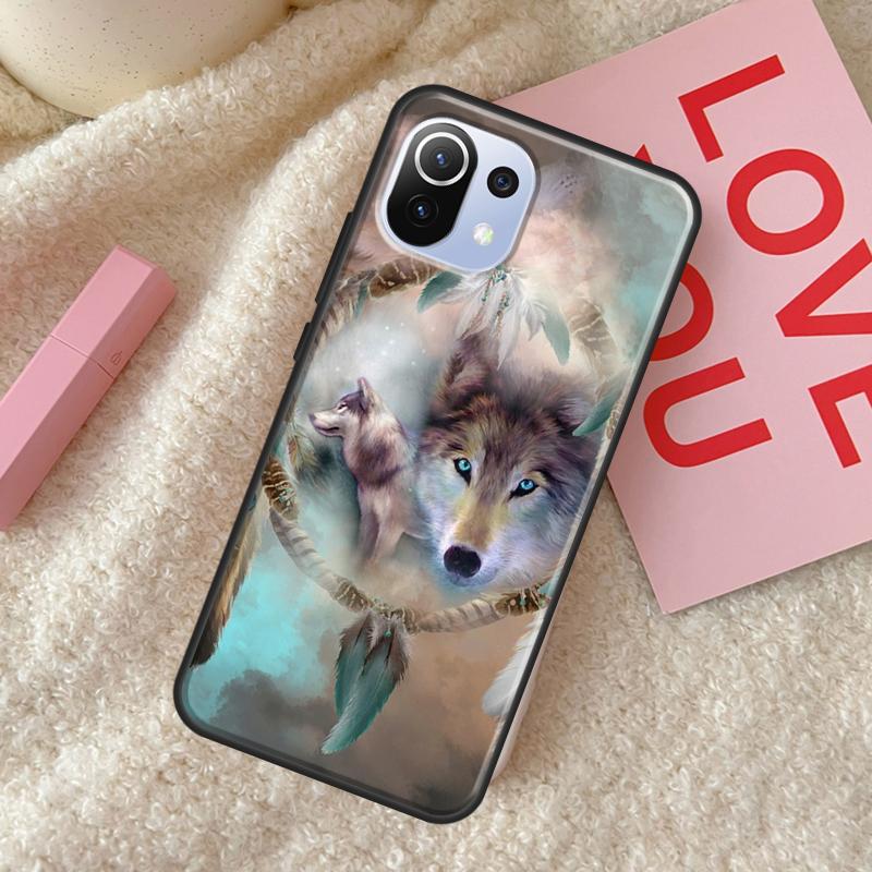 Dream Catcher Feather Wolf Case For POCO X5 X3 X4 F5 Pro F3 F4 GT C40 M5s Phone Cover For Xiaomi 13 11T 12T Pro 12 Lite