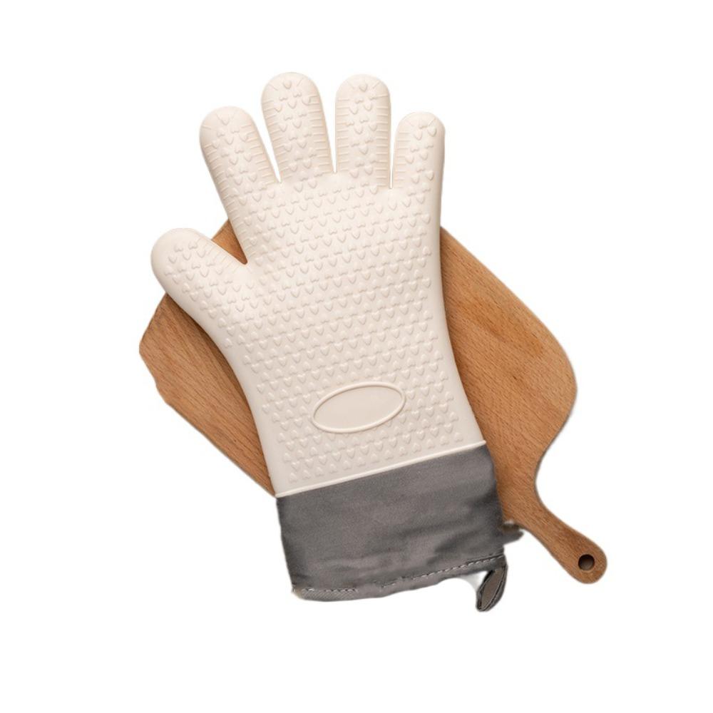 Heat Resistant Baking Gloves Double Layer Kitchen Gloves Baking Utensils Oven Gloves  Home