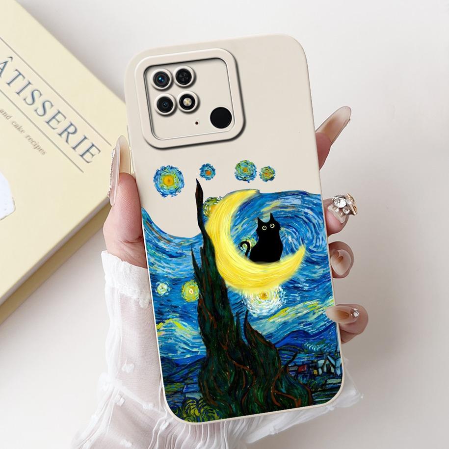 For Xiaomi Redmi 10C Case Popular Flower Camera Protection Funda Soft Silicone Phone Case For Redmi 10 Power Cover Redmi10C Capa