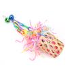 Bird Chewing Toys Colorful Shredder Basket Chewing Toys Foraging Hanging Basket for Parrots