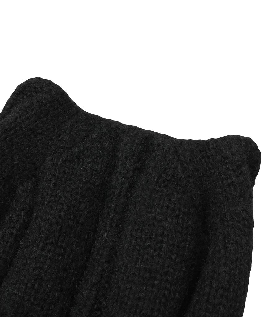 MUCENT Misty Leather Patch Cat Beanie