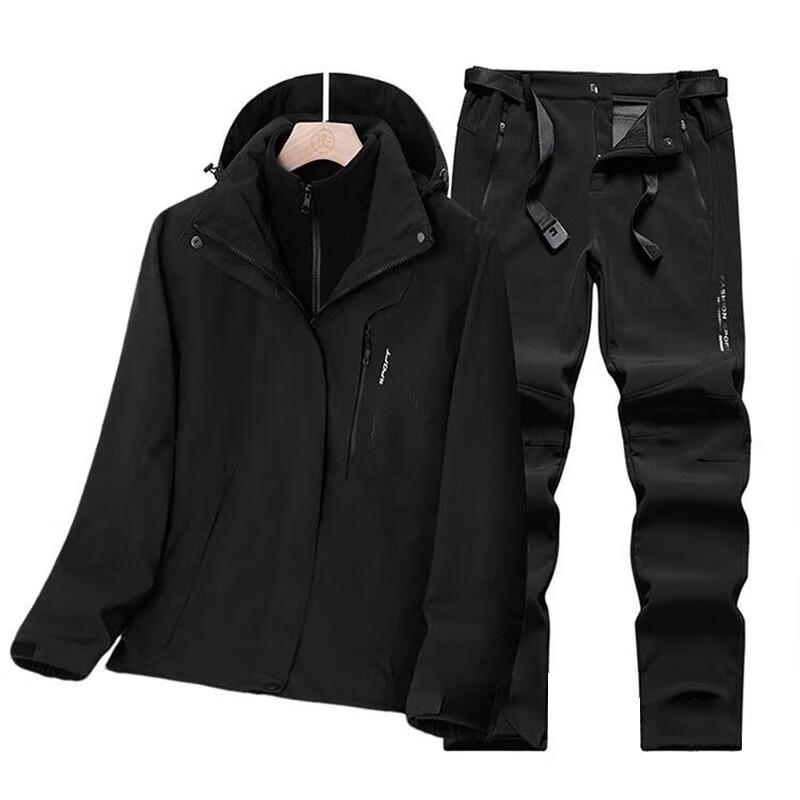 Jeep Couple s 3-in-1 Spliced Outdoor Jacket Set M