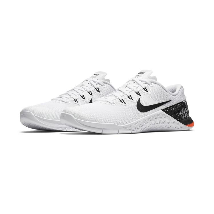 Nike Metcon 4 Shock Absorbing Non-Slip Durable Low-Top Training Shoes Women Sneaker White Black 924593-103
