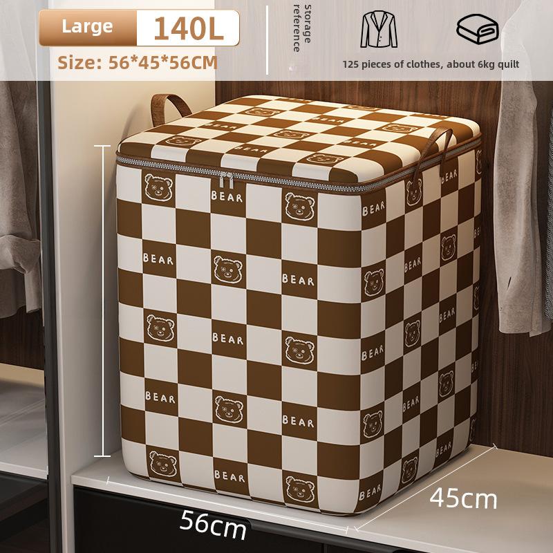 Large Quilt Storage Bags, Thickened Clothes Storage Bags with Zipper, Foldable Storage Containers for Moving, Bedding, Comforters, Blankets