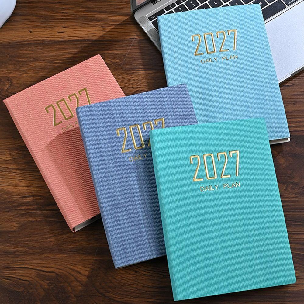 A5 2027 Agenda Book with Calendar Diary Weekly Planner New Notebooks School Office Supplies