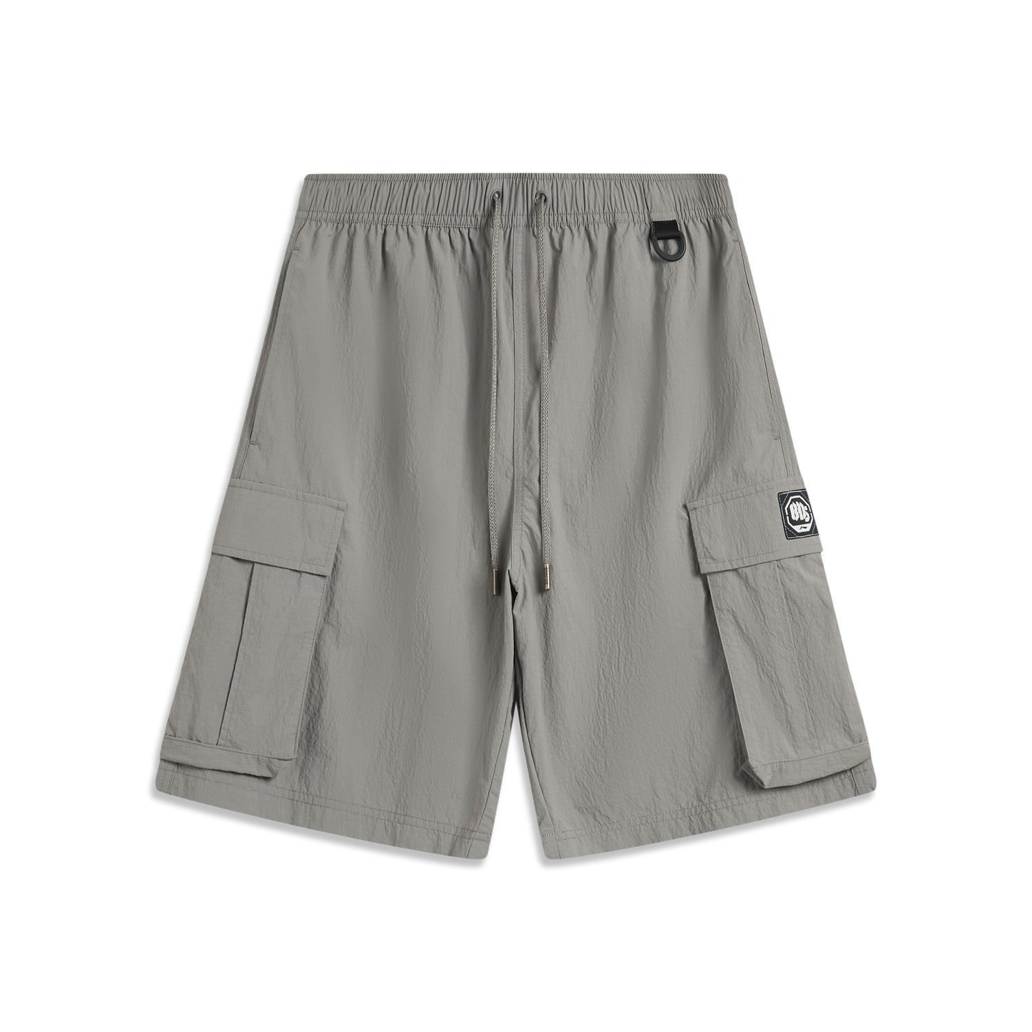 

Li Ning Серия Anti-Five Спортивные Минималистичные Однотонные Свободные Повседневные Шорты Мужские Шорты Железо-Серый AKSV031-5 M