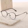 2023 Ultra-Light Round Titanium Glasses Frame with Laser Pattern – Stylish and Versatile for Men and Women