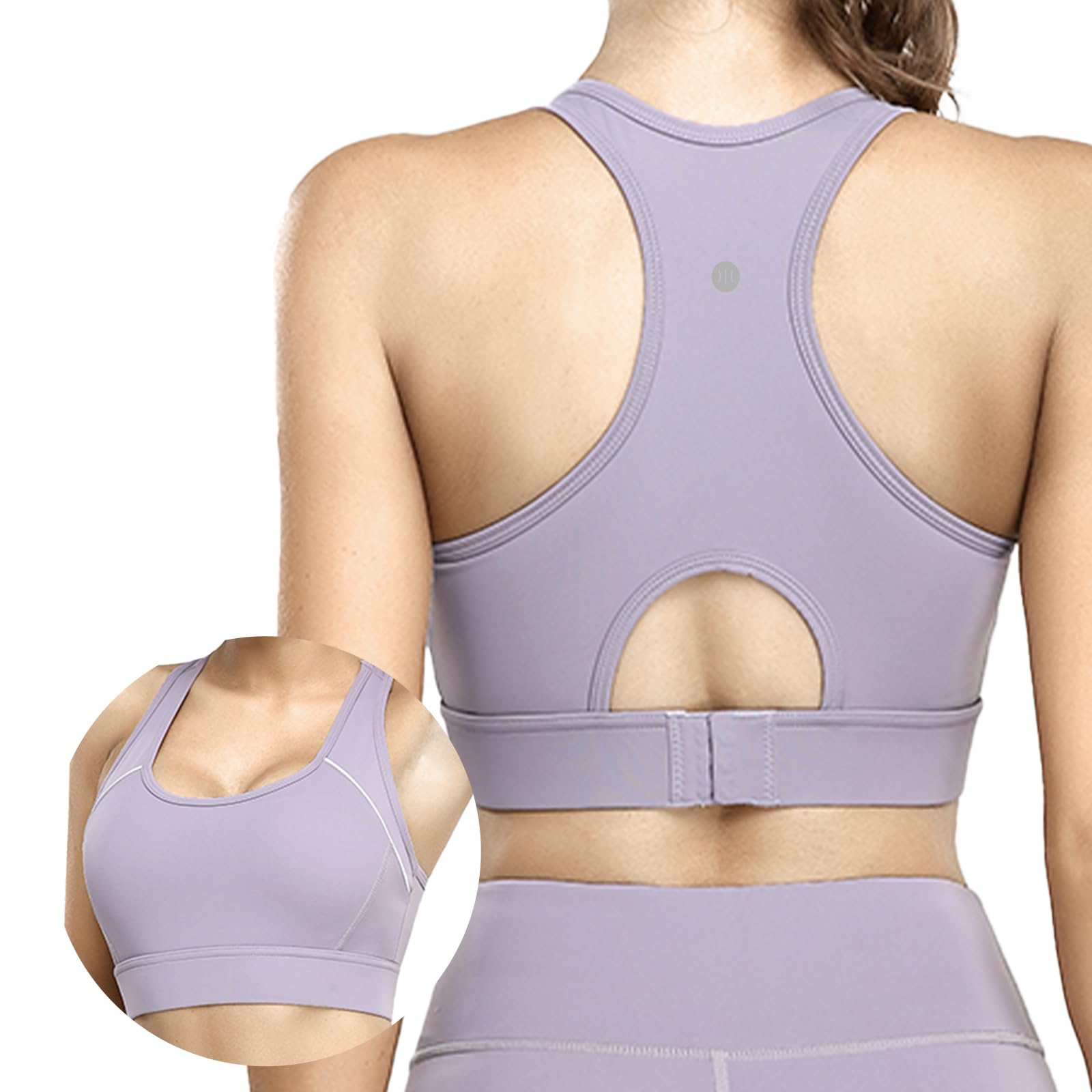 

IRCOLVE Спорт Йога с Большим Размером Высокий Пилатес Дышащий Размер Женский Бюстгальтер, Нескользящий, Носить, Чашки, Топ, Поддержка, Йога, Носить, Беспроводной, Бесшовный, фиолетовый